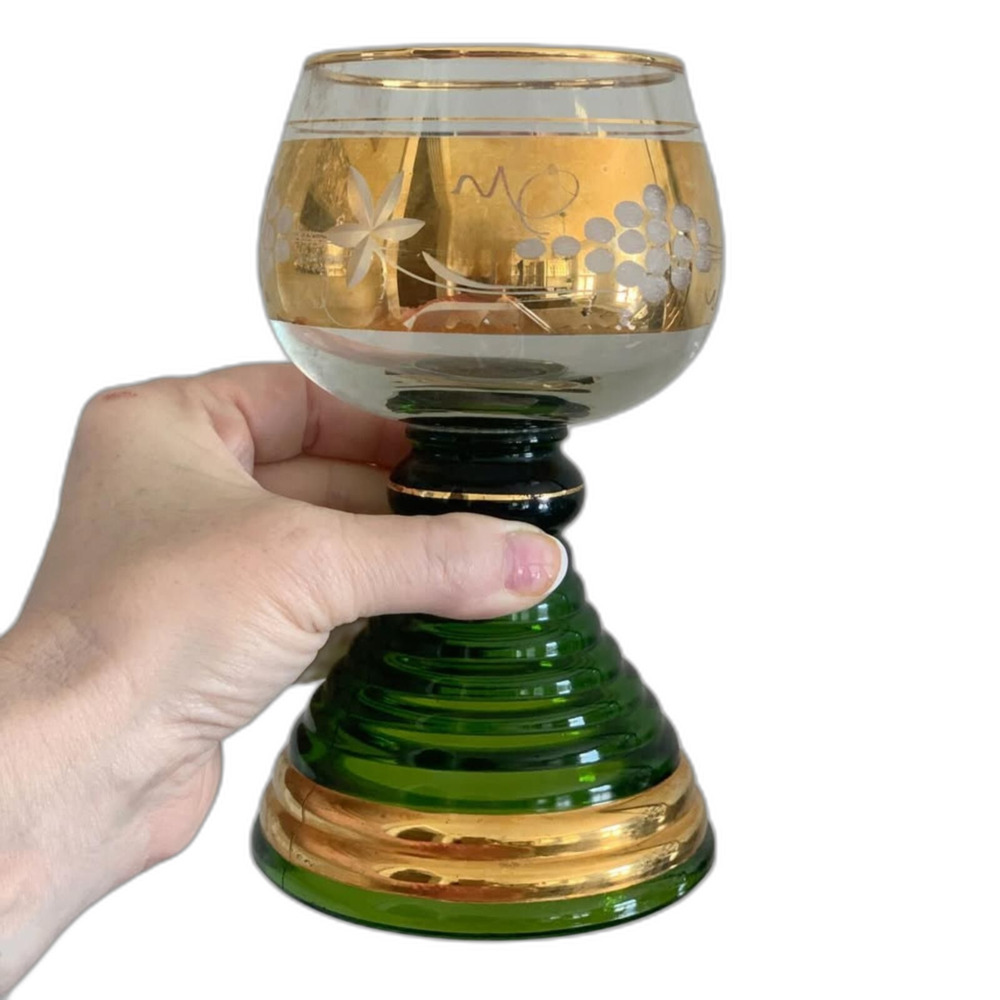 Vintage German Roemer Wine Glass